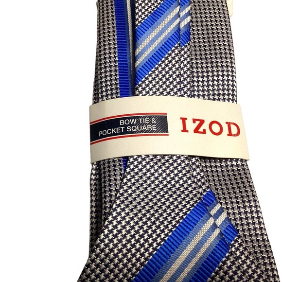 IZOD Bow Tie & Pocket Square New with Tags - Picture 4 of 8